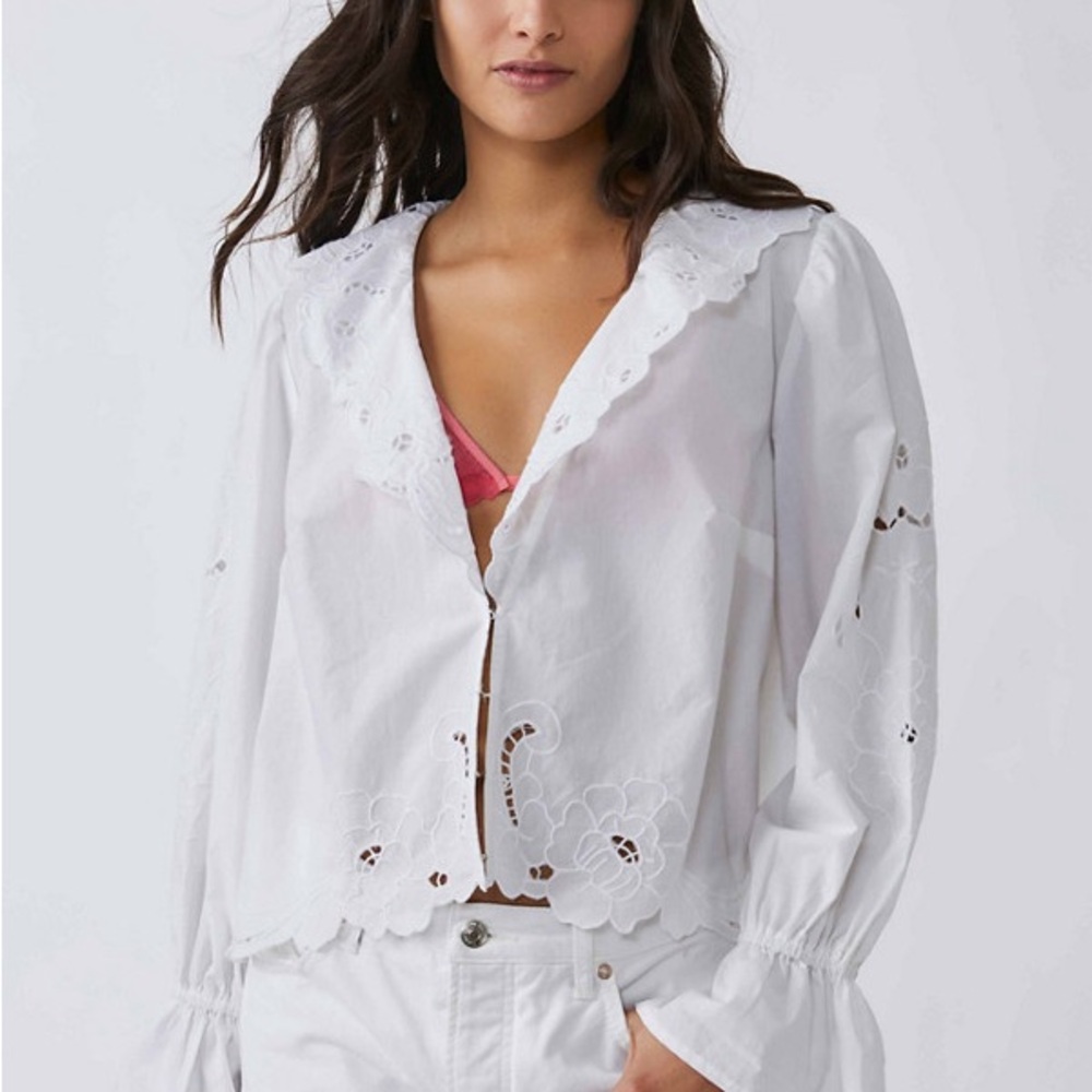 Free People Maisie cutwork top